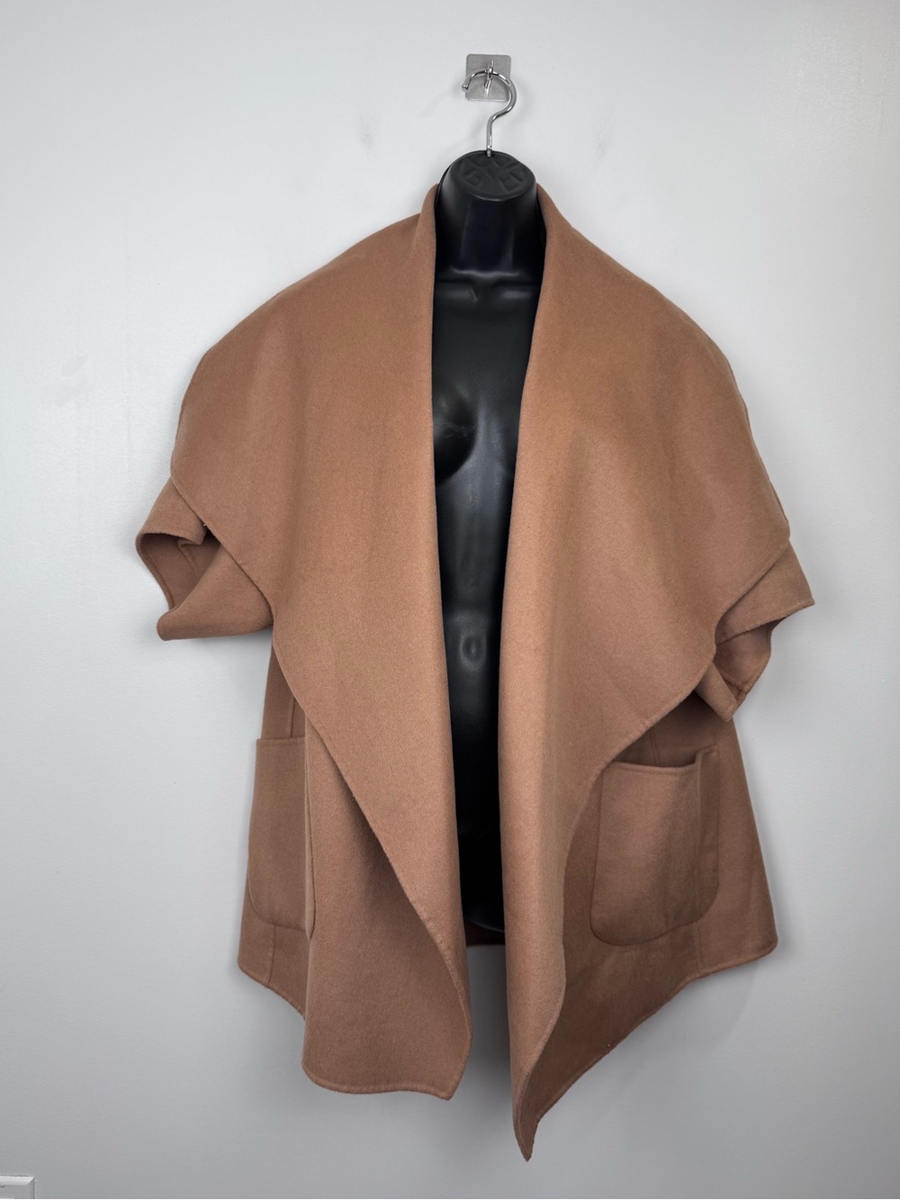 Lamarque Women Penelope Double Face Wool Coat Camel Size M/L
